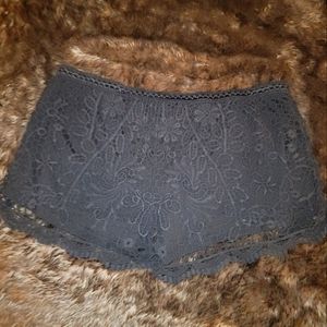 Mossimo black lace shorts size XL